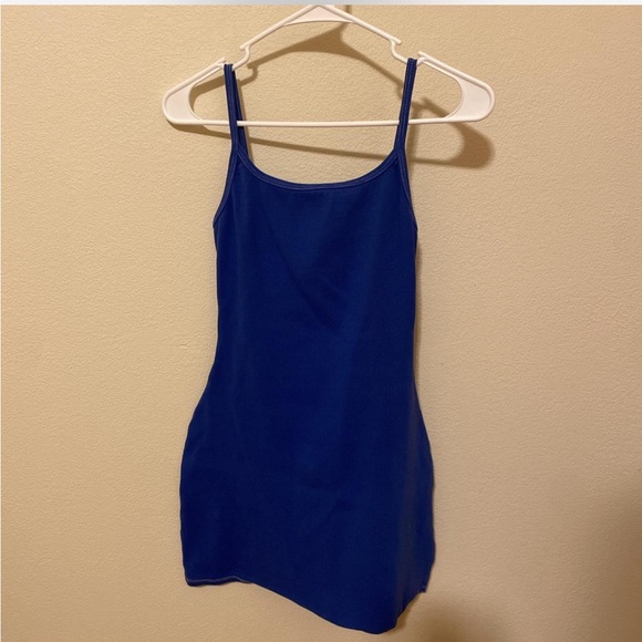Foundationals Sportive Mini Dress Blue Medium - Picture 2 of 6